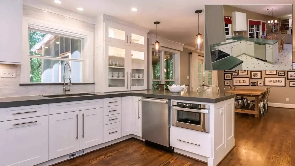 kitchen renovation before after