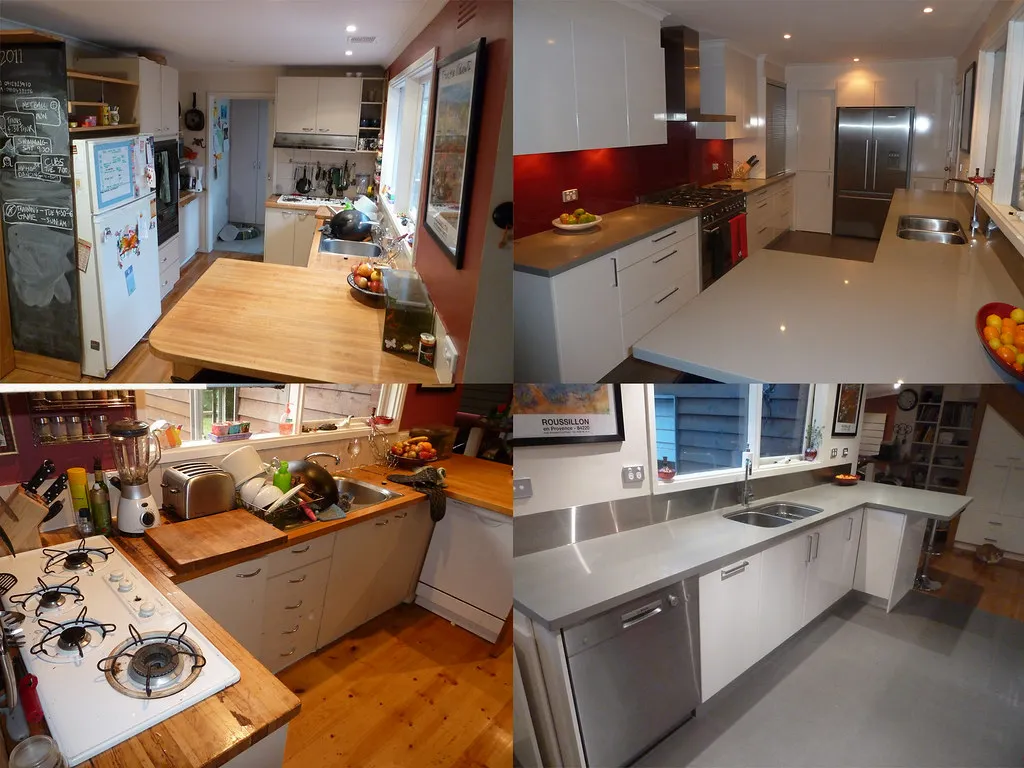 kitchen renovation before and after